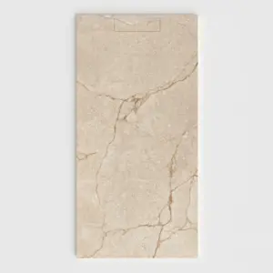 Plato de ducha 3D Plaster efecto mármol ETERNO - vista frontal