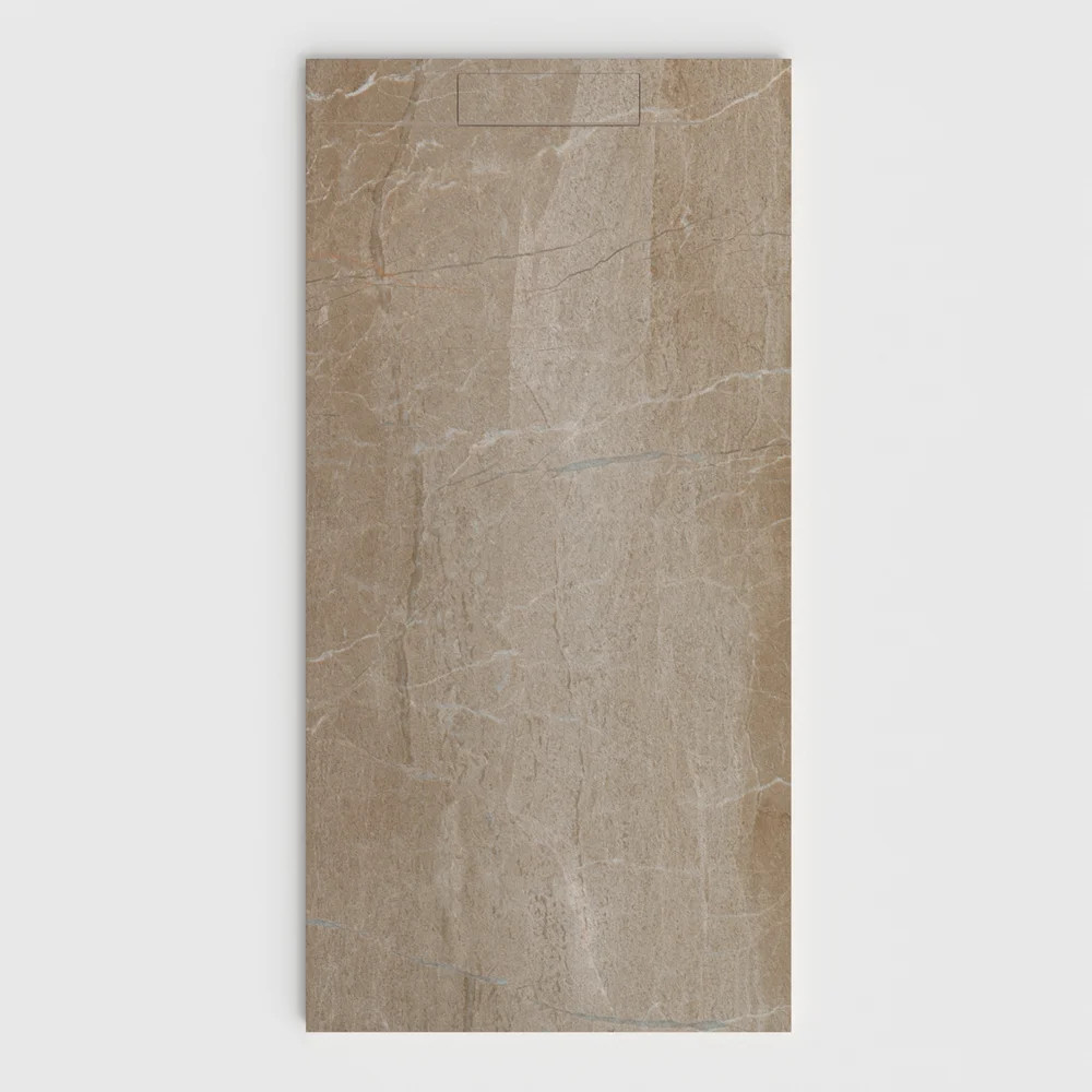 Plato de ducha 3D Plaster efecto mármol IMPERIAL - vista frontal