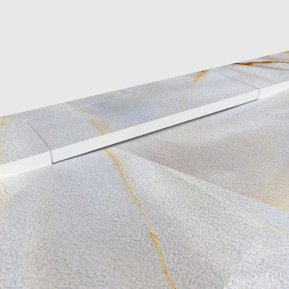 Plato de ducha 3D Plaster efecto mármol Majolys - detalle de textura