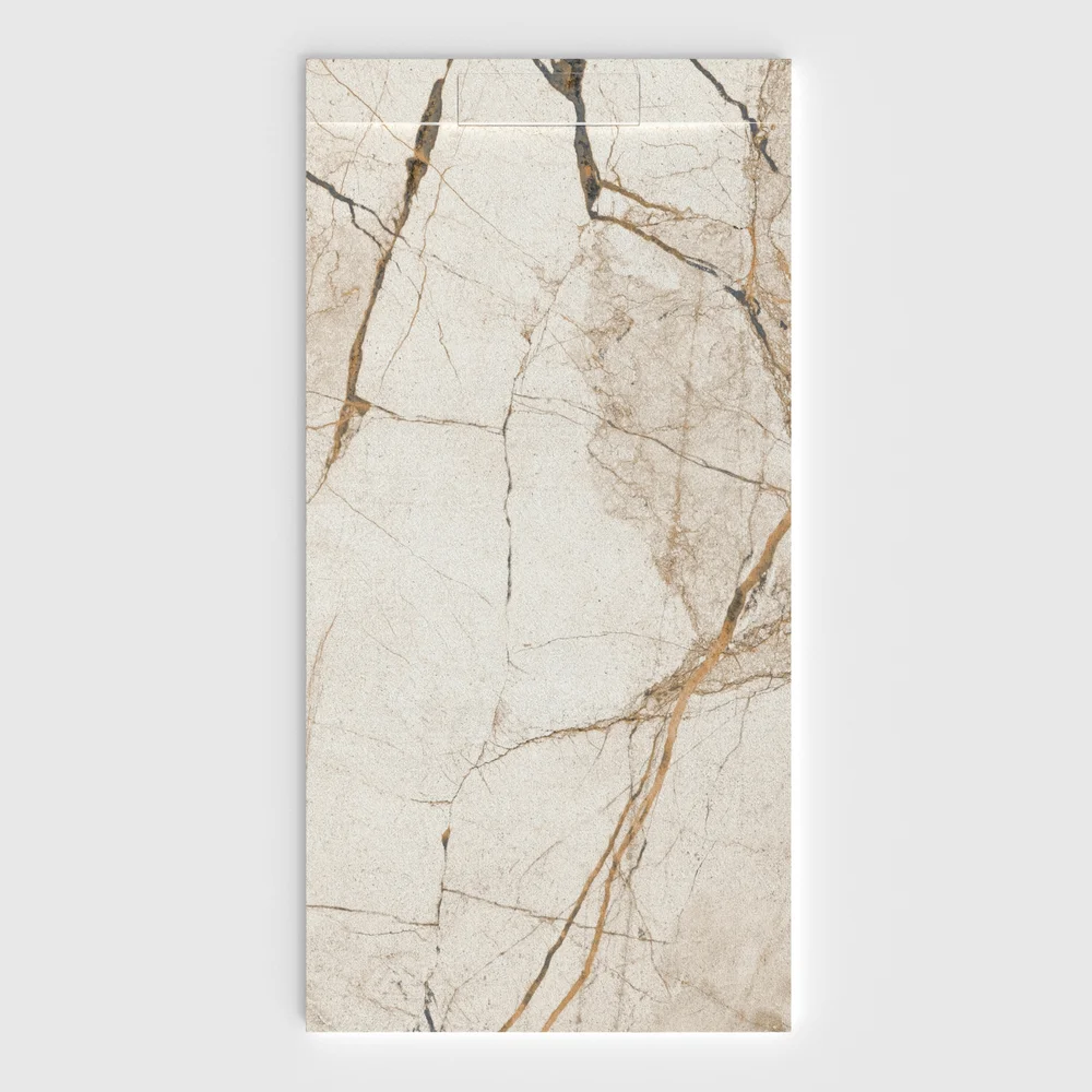 Plato de ducha 3D Plaster efecto mármol Marmezine - vista frontal