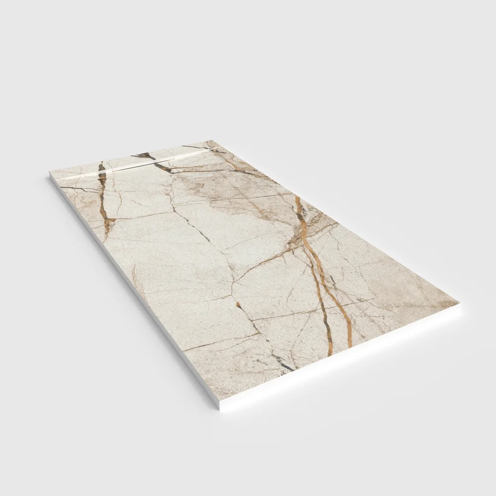 Plato de ducha 3D Plaster efecto mármol Marmezine - vista en perspectiva