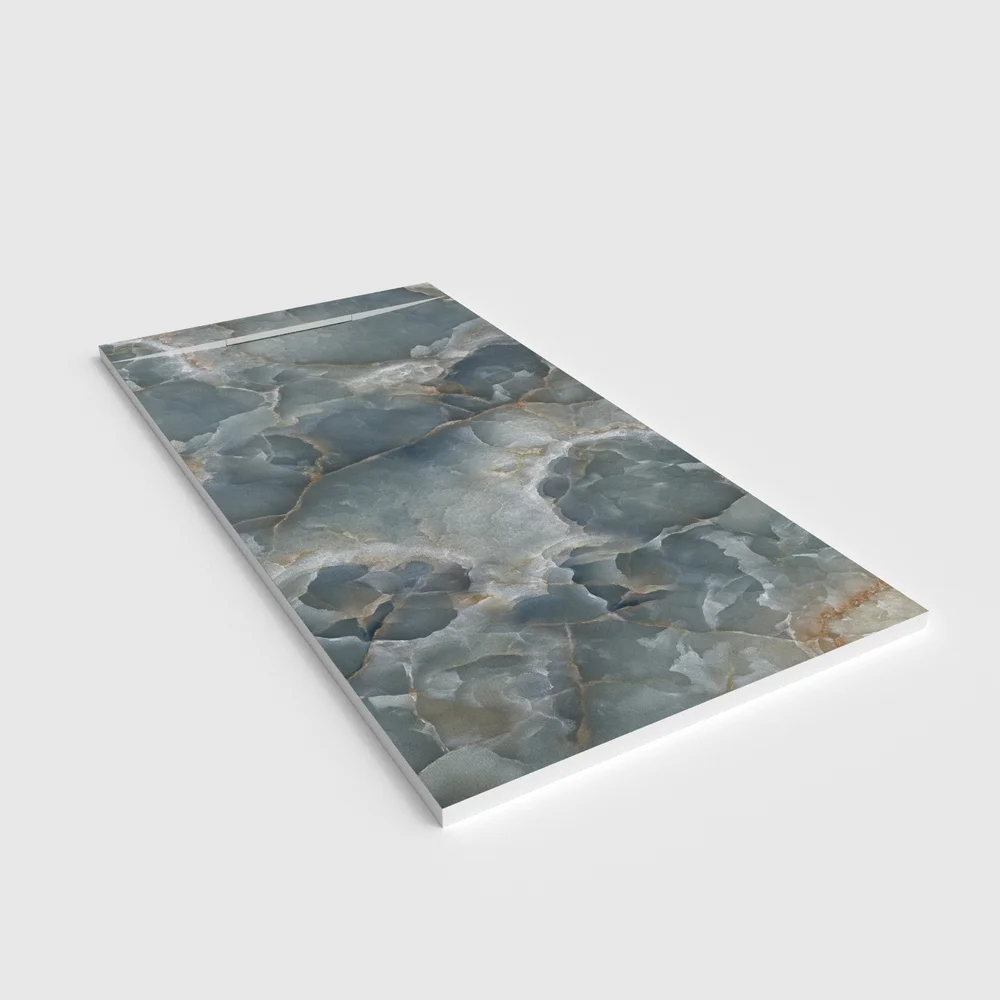 Plato de ducha 3D Plaster efecto mármol Nivianor - vista en perspectiva
