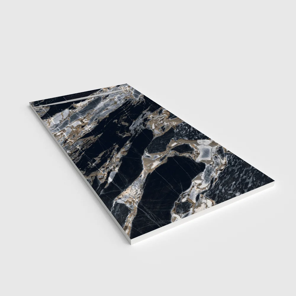 Plato de ducha 3D Plaster efecto mármol Noblassi - vista en perspectiva