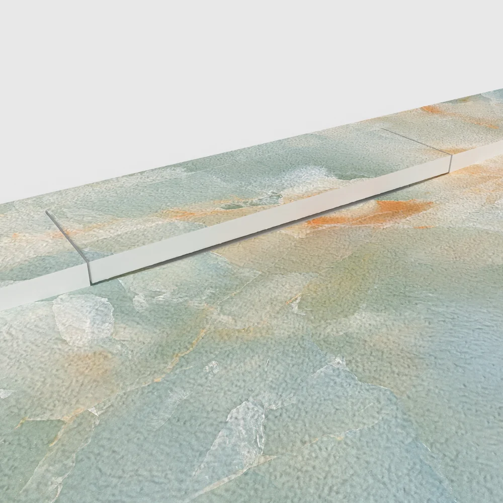 Plato de ducha 3D Plaster efecto mármol Travessia - detalle de textura