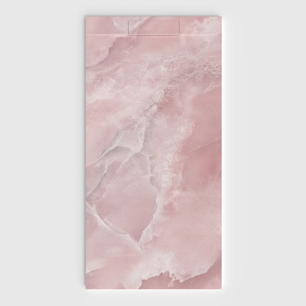 Plato de ducha 3D Plaster efecto mármol Vianthos - vista frontal