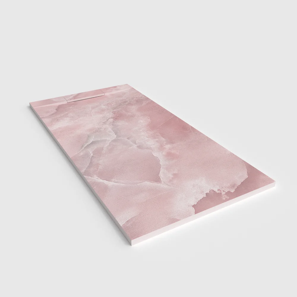 Plato de ducha 3D Plaster efecto mármol Vianthos - vista en perspectiva