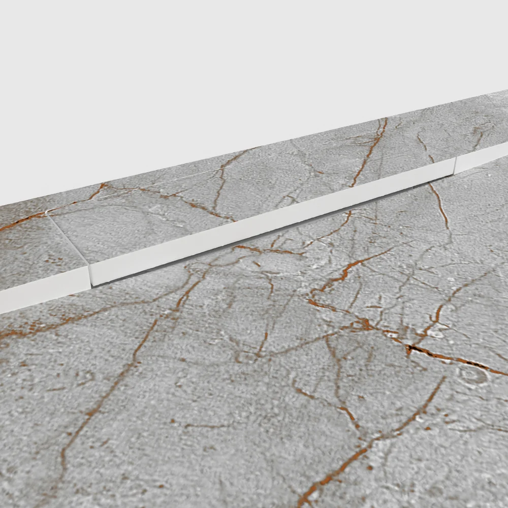 Plato de ducha 3D Plaster efecto mármol Zaffirium - detalle de textura