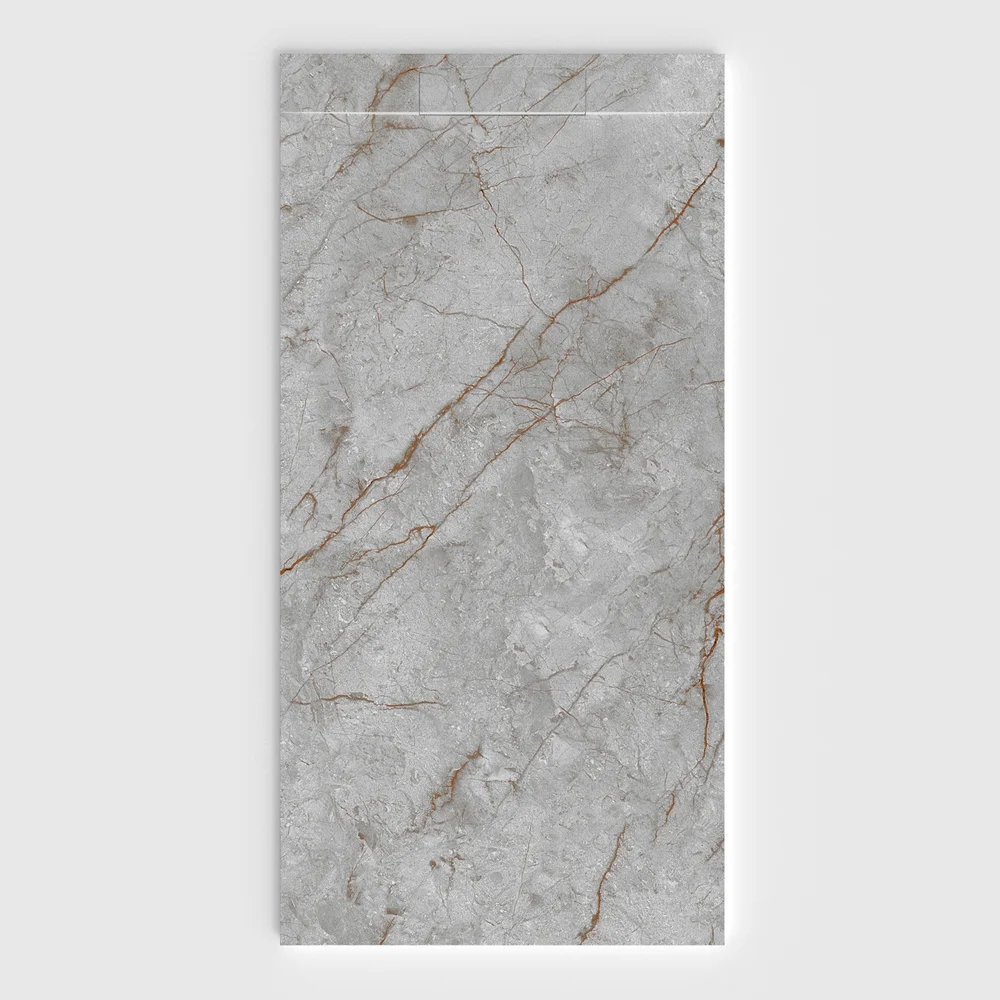 Plato de ducha 3D Plaster efecto mármol Zaffirium - vista frontal