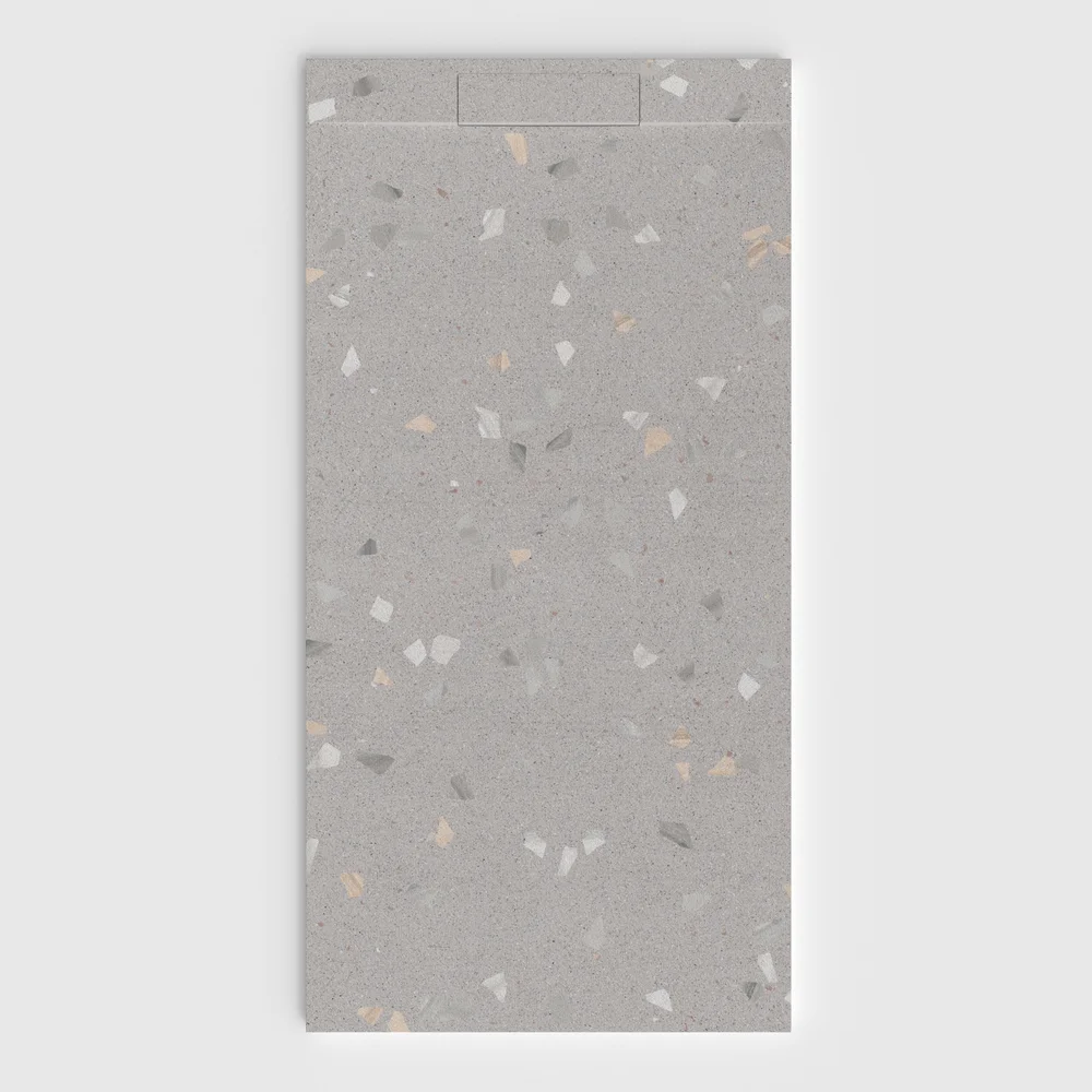 Plato de ducha 3D Plaster efecto terrazo ARCOPIETRO - vista frontal