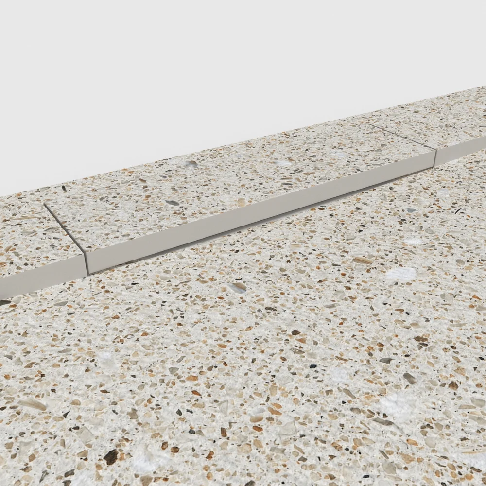 Plato de ducha 3D Plaster efecto terrazo CONCRETE - detalle de textura