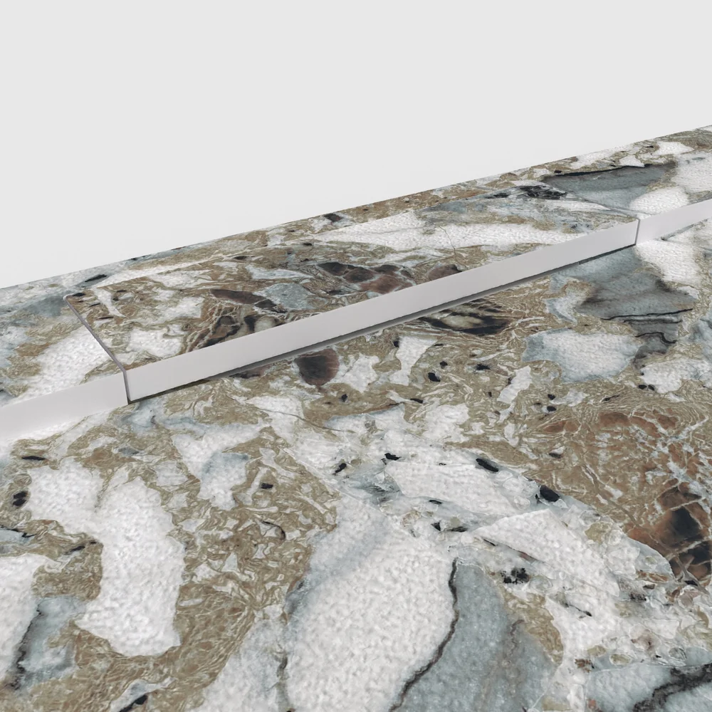 Plato de ducha 3D Plaster efecto terrazo MIXALINA - detalle de textura