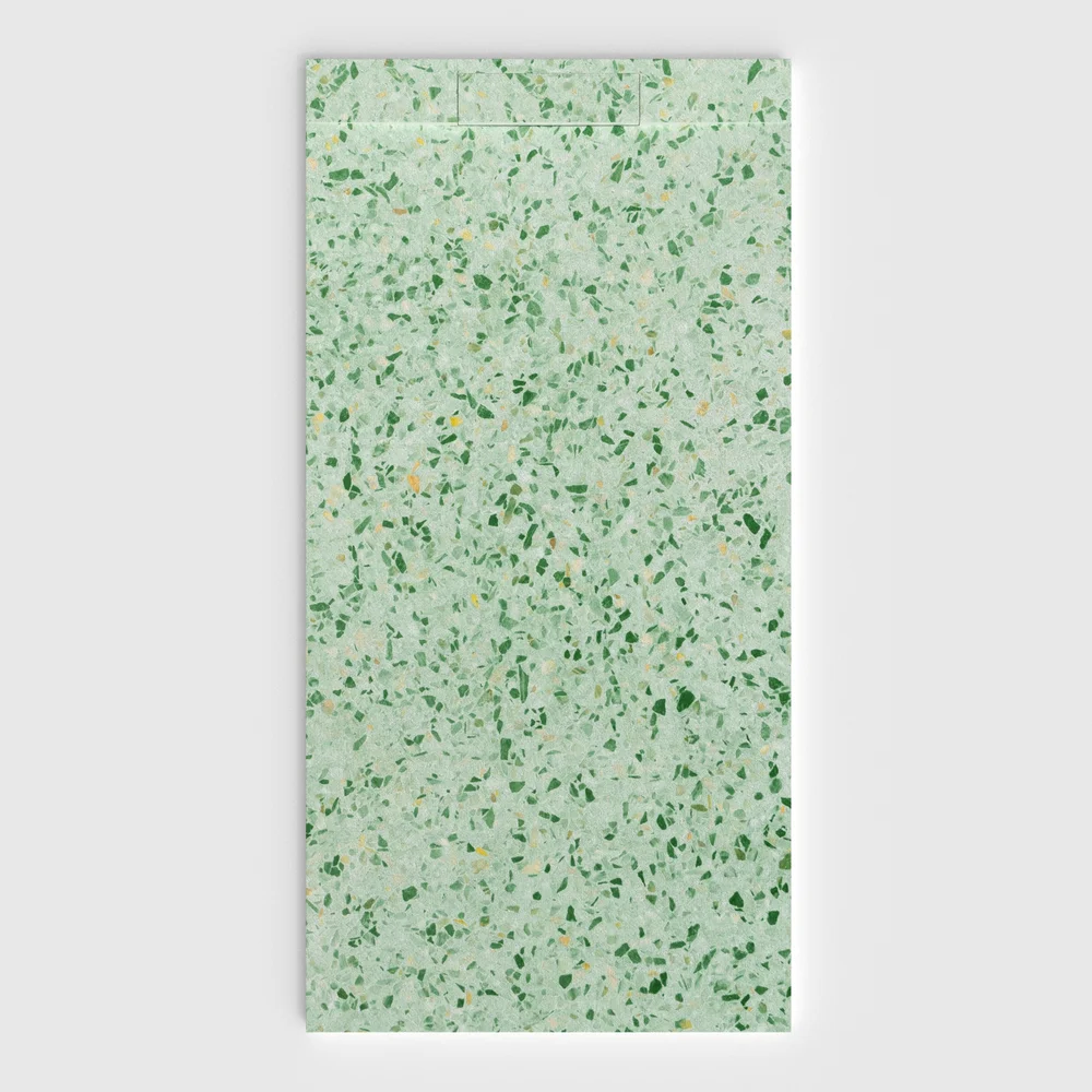 Plato de ducha 3D Plaster efecto terrazo PULVIRAMA - vista frontal