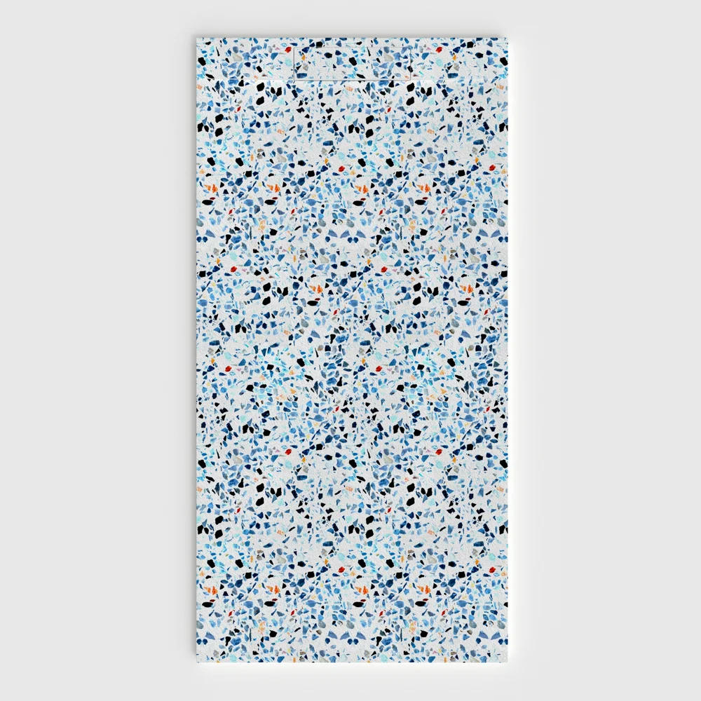 Plato de ducha 3D Plaster efecto terrazo SPICOLATO - vista frontal