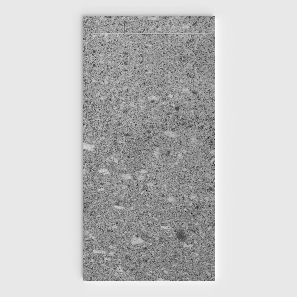Plato de ducha 3D Plaster efecto terrazo SPLINTZIA - vista frontal