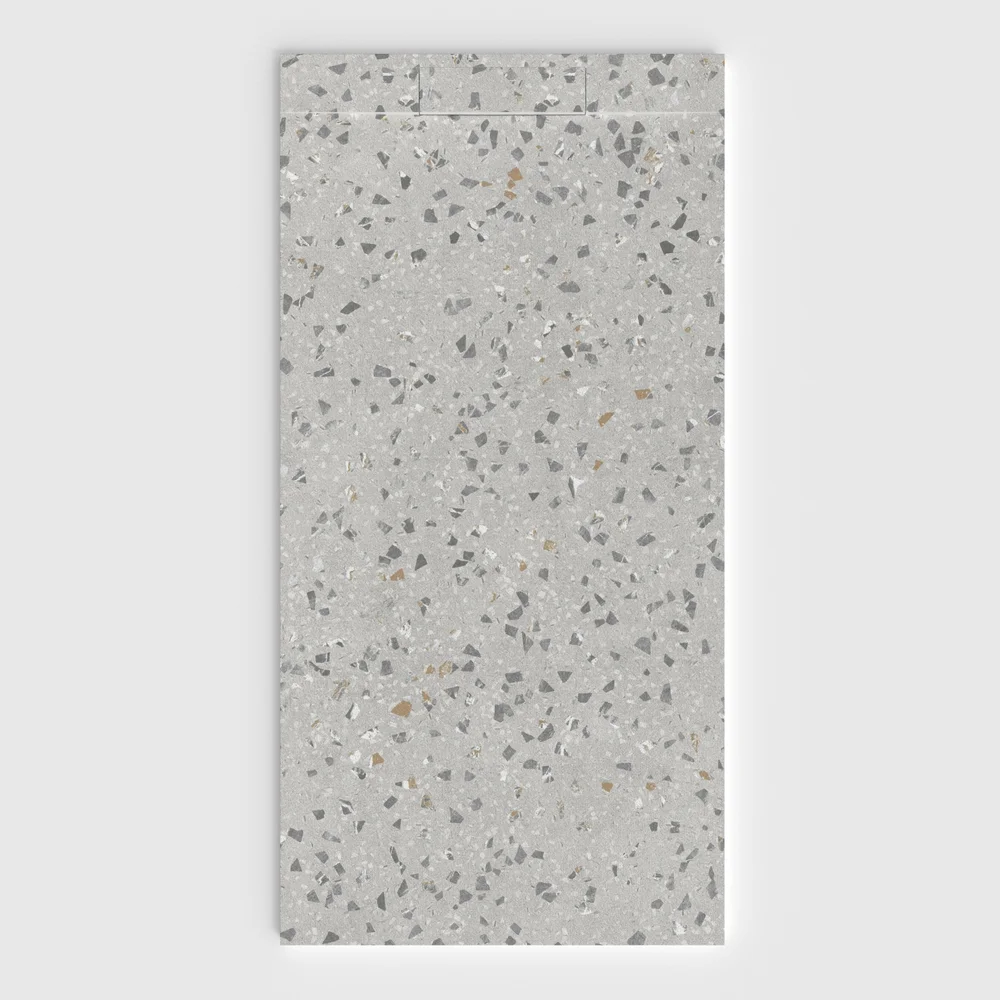 Plato de ducha 3D Plaster efecto terrazo TERICOTA - vista frontal