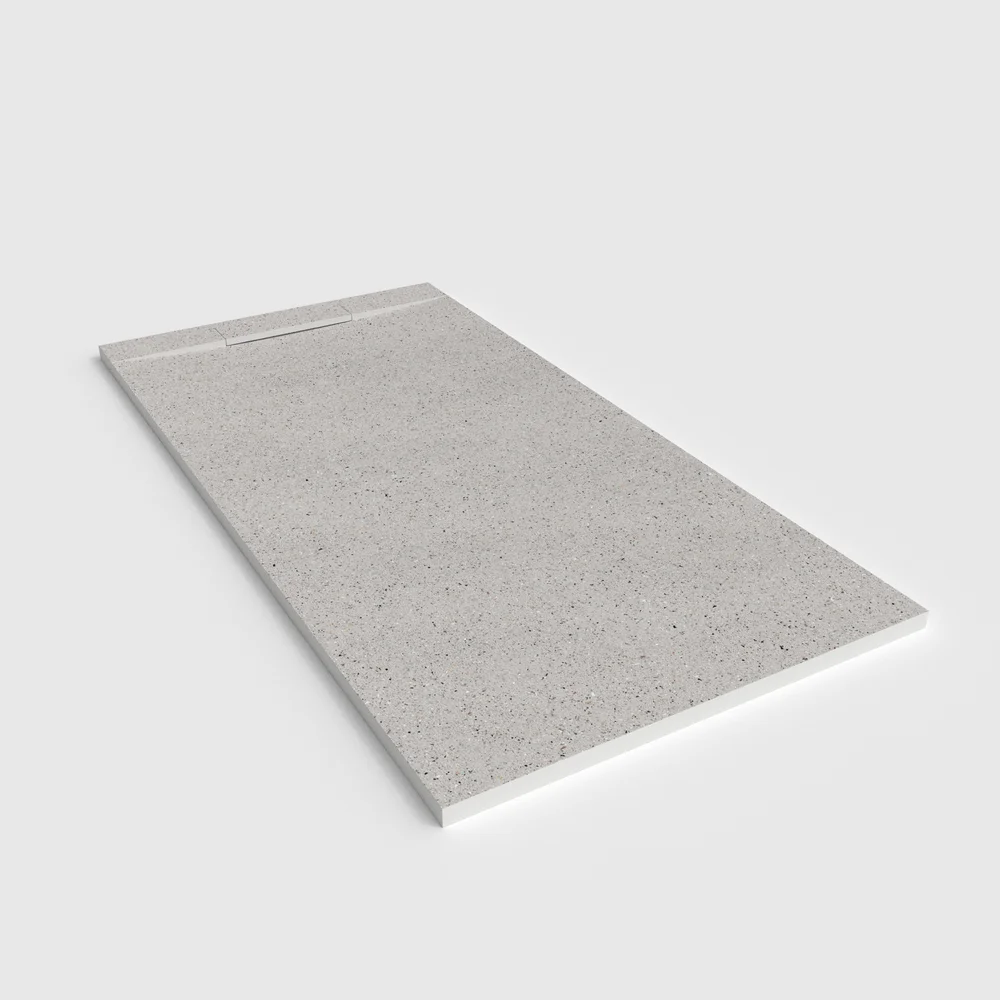 Plato de ducha 3D Plaster efecto terrazo TRENZETTO - vista en perspectiva
