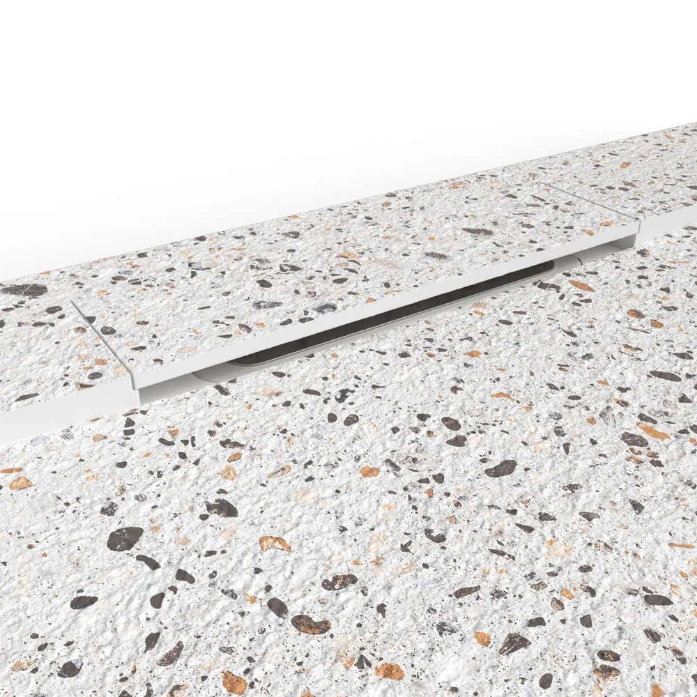 Plato de ducha 3D Plaster efecto terrazo VENETIAN - detalle de textura